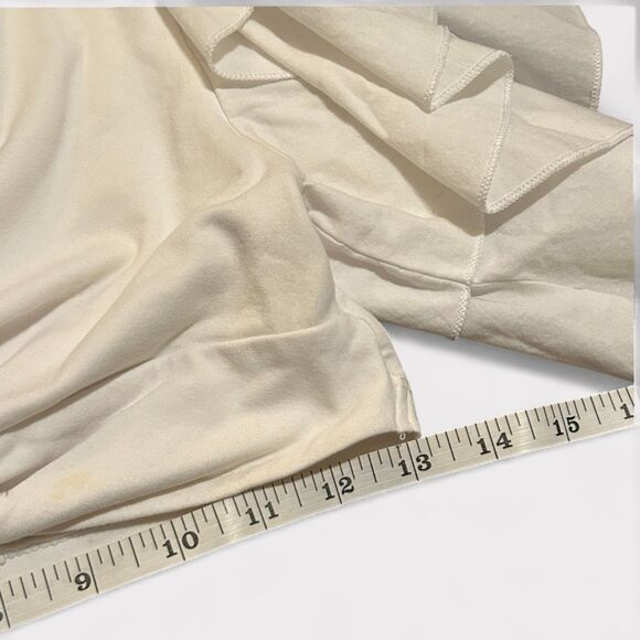 ZARA Off-Shoulder Ruffle Crop Top White Ivory Twist Front Size Large L - Picture 5 of 7